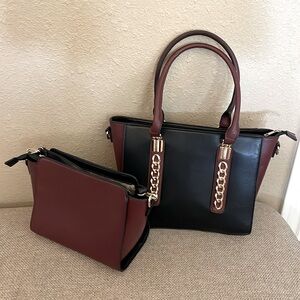 Davis&Town The Emilia Handbag that one fits inside the other. Very  Classy